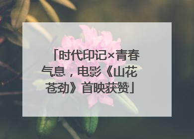 时代印记×青春气息，电影《山花苍劲》首映获赞
