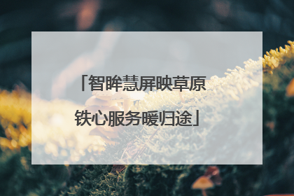 智眸慧屏映草原 铁心服务暖归途