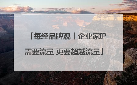 每经品牌观丨企业家IP需要流量 更要超越流量