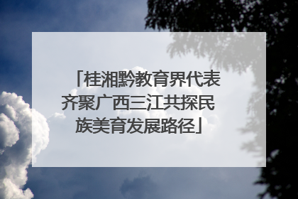 桂湘黔教育界代表齐聚广西三江共探民族美育发展路径