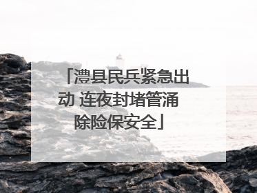 澧县民兵紧急出动 连夜封堵管涌除险保安全
