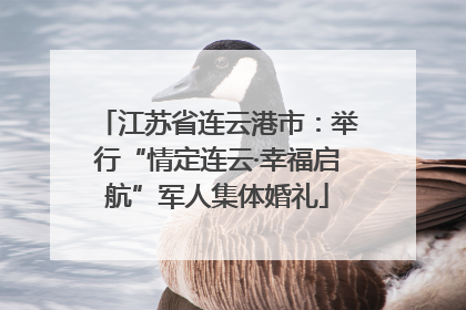 江苏省连云港市：举行“情定连云·幸福启航”军人集体婚礼