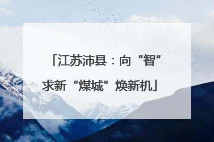 江苏沛县：向“智”求新“煤城”焕新机