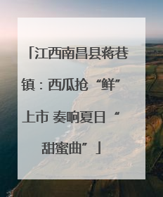 江西南昌县蒋巷镇：西瓜抢“鲜”上市 奏响夏日“甜蜜曲”