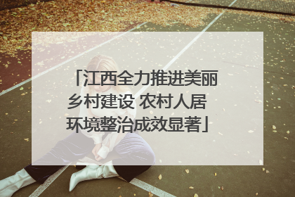 江西全力推进美丽乡村建设 农村人居环境整治成效显著