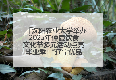 沈阳农业大学举办2025年仲夏饮食文化节多元活动点亮毕业季 “辽宁优品”进校园首站启动