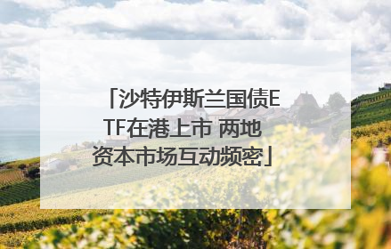 沙特伊斯兰国债ETF在港上市 两地资本市场互动频密