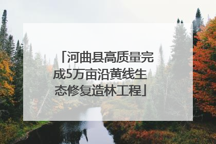 河曲县高质量完成5万亩沿黄线生态修复造林工程