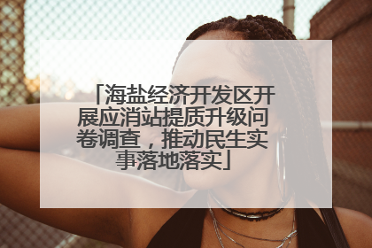 海盐经济开发区开展应消站提质升级问卷调查，推动民生实事落地落实