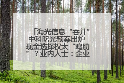 海光信息“吞并”中科曙光预案出炉 现金选择权太“鸡肋”？业内人士：企业不想大量现金流出
