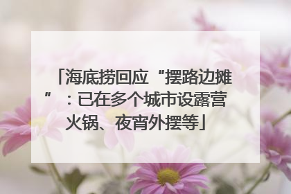 海底捞回应“摆路边摊”：已在多个城市设露营火锅、夜宵外摆等