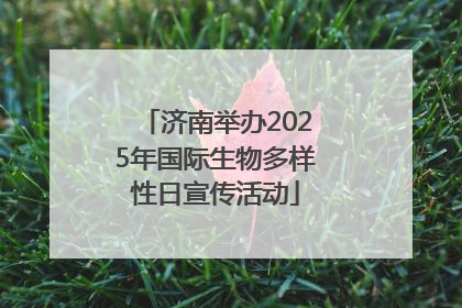 济南举办2025年国际生物多样性日宣传活动
