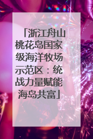 浙江舟山桃花岛国家级海洋牧场示范区：统战力量赋能海岛共富