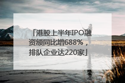 港股上半年IPO融资额同比增688%，排队企业达220家