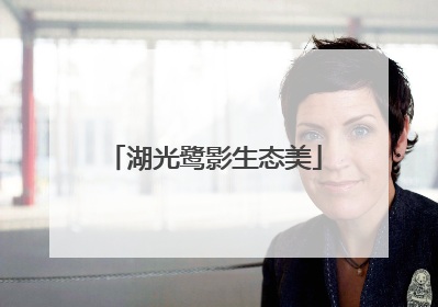 湖光鹭影生态美