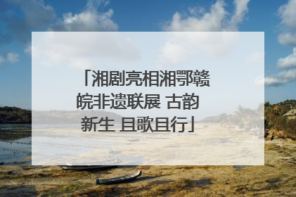 湘剧亮相湘鄂赣皖非遗联展 古韵新生 且歌且行