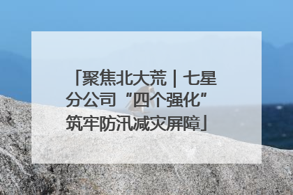 聚焦北大荒｜七星分公司“四个强化”筑牢防汛减灾屏障