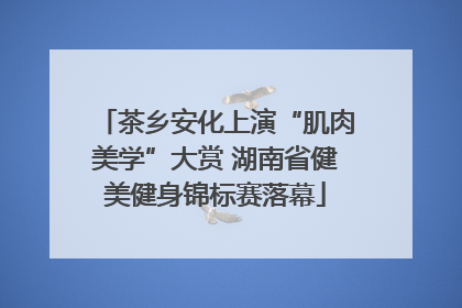 茶乡安化上演“肌肉美学”大赏 湖南省健美健身锦标赛落幕