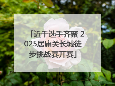 近千选手齐聚 2025居庸关长城徒步挑战赛开赛
