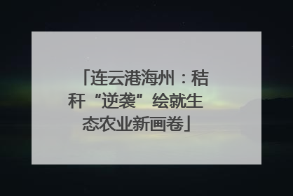 连云港海州：秸秆“逆袭”绘就生态农业新画卷