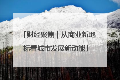 财经聚焦｜从商业新地标看城市发展新动能