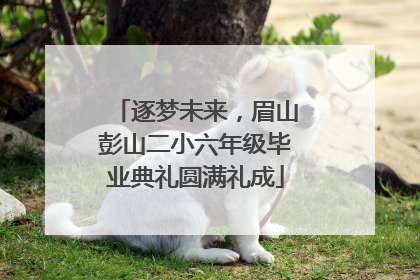 逐梦未来，眉山彭山二小六年级毕业典礼圆满礼成