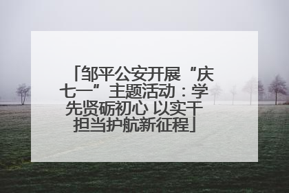 邹平公安开展“庆七一”主题活动：学先贤砺初心 以实干担当护航新征程