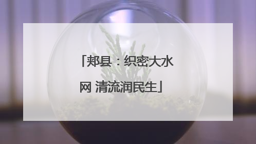 郏县：织密大水网 清流润民生