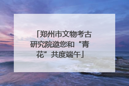 郑州市文物考古研究院邀您和“青花”共度端午