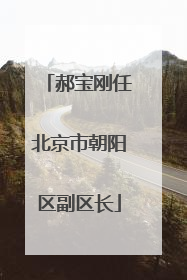 郝宝刚任北京市朝阳区副区长