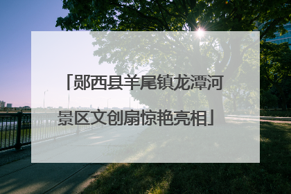 郧西县羊尾镇龙潭河景区文创扇惊艳亮相