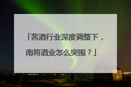 酱酒行业深度调整下，南将酒业怎么突围？