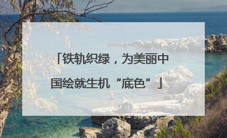 铁轨织绿，为美丽中国绘就生机“底色”