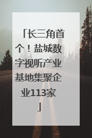 长三角首个！盐城数字视听产业基地集聚企业113家