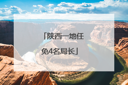 陕西一地任免4名局长