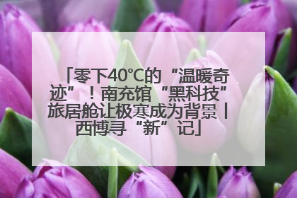 零下40℃的“温暖奇迹”！南充馆“黑科技”旅居舱让极寒成为背景丨西博寻“新”记