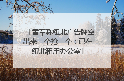 雷军称纽北广告牌空出来一个抢一个：已在纽北租用办公室
