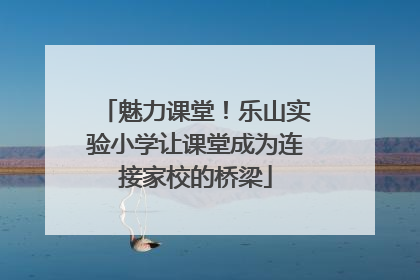 魅力课堂！乐山实验小学让课堂成为连接家校的桥梁
