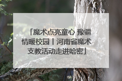 魔术点亮童心 豫疆情暖校园丨河南省魔术支教活动走进哈密