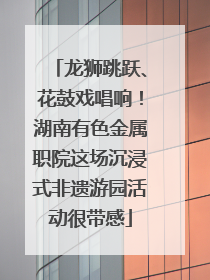 龙狮跳跃、花鼓戏唱响！湖南有色金属职院这场沉浸式非遗游园活动很带感