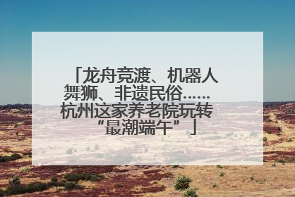 龙舟竞渡、机器人舞狮、非遗民俗……杭州这家养老院玩转“最潮端午”