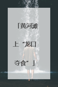 黄河滩上“龙口夺食”
