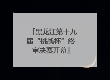 黑龙江第十九届“挑战杯”终审决赛开幕