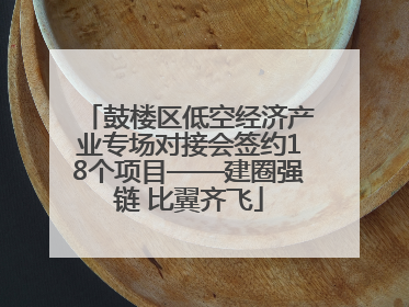 鼓楼区低空经济产业专场对接会签约18个项目——建圈强链 比翼齐飞