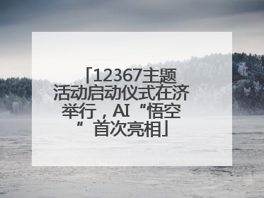 12367主题活动启动仪式在济举行,AI“悟空”首次亮相