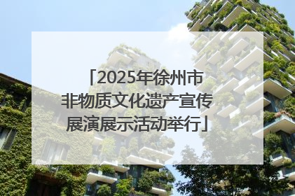 2025年徐州市非物质文化遗产宣传展演展示活动举行