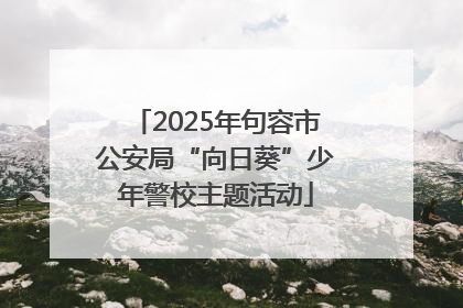 2025年句容市公安局“向日葵”少年警校主题活动