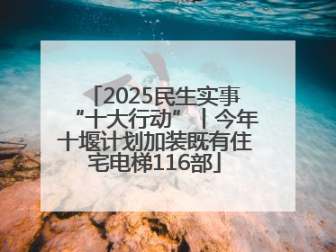 2025民生实事“十大行动”丨今年十堰计划加装既有住宅电梯116部