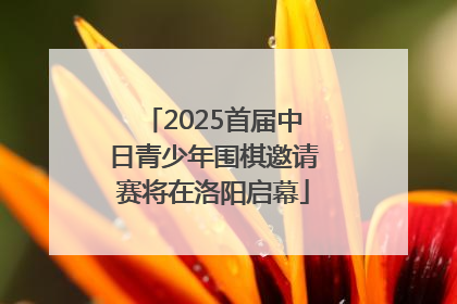 2025首届中日青少年围棋邀请赛将在洛阳启幕