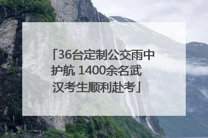 36台定制公交雨中护航 1400余名武汉考生顺利赴考
